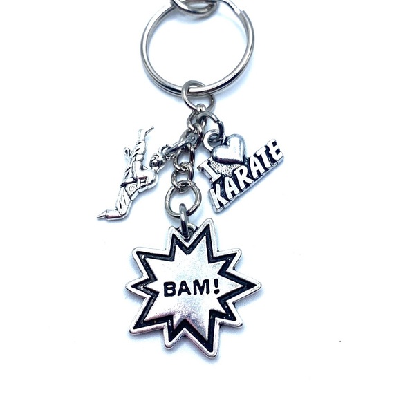 Karate Keychain Bag Charm May Be Personalized - Picture 2 of 7